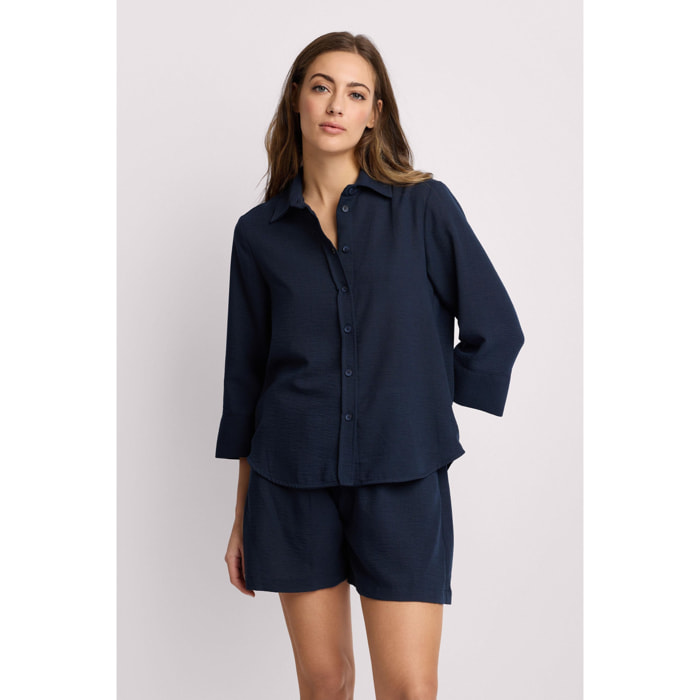 Kocca - Camicia con colletto classico Donna, Tinta unita, Colletto di camicia