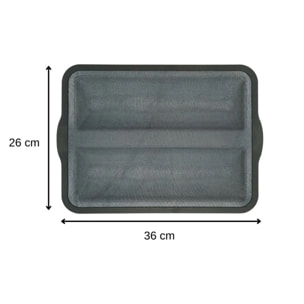 Lot avec 1 Moule à baguette en silicone fibre de verre, 1 spatule Zenker et 2 bols à mixer en inox Fackelmann