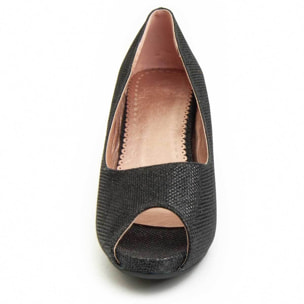 Zapato de tacón - Negro - Altura: 6 cm