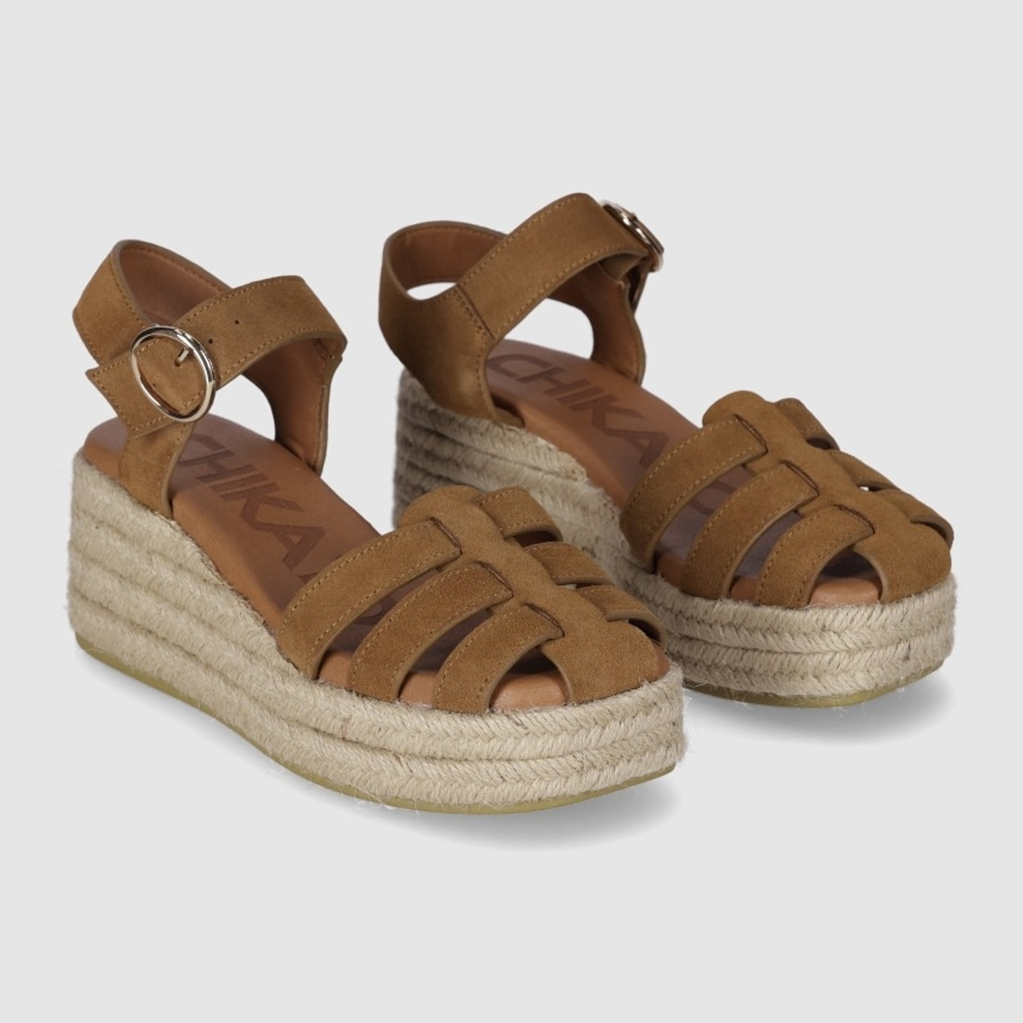 Sandalias de Serraje - Cuero - Tacón: 6 cm