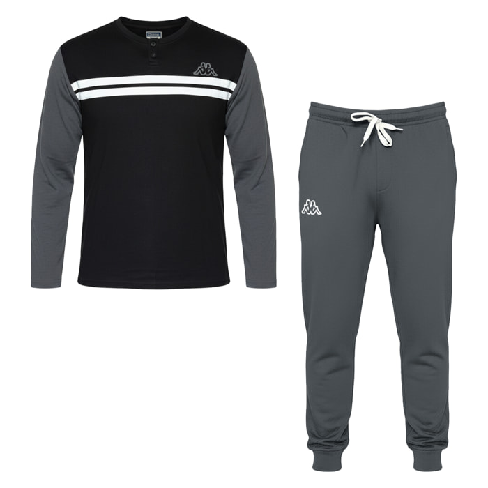 Pigiama Lungo Uomo KAPPA Caldo Cotone Interlock