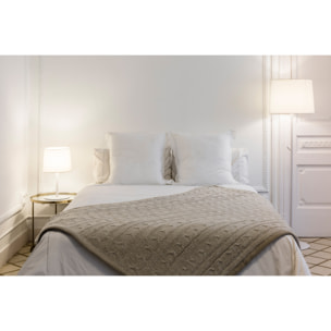 CONGA Lampada da tavolo bianca/bianca