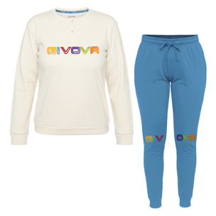 Pigiama Lungo Donna GIVOVA Caldo Cotone Interlock