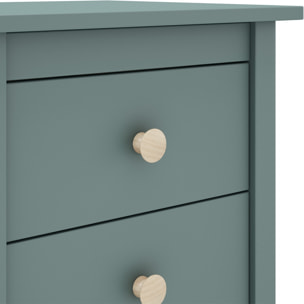 Table de chevet enfant 3 tiroirs en bois - MELVIN