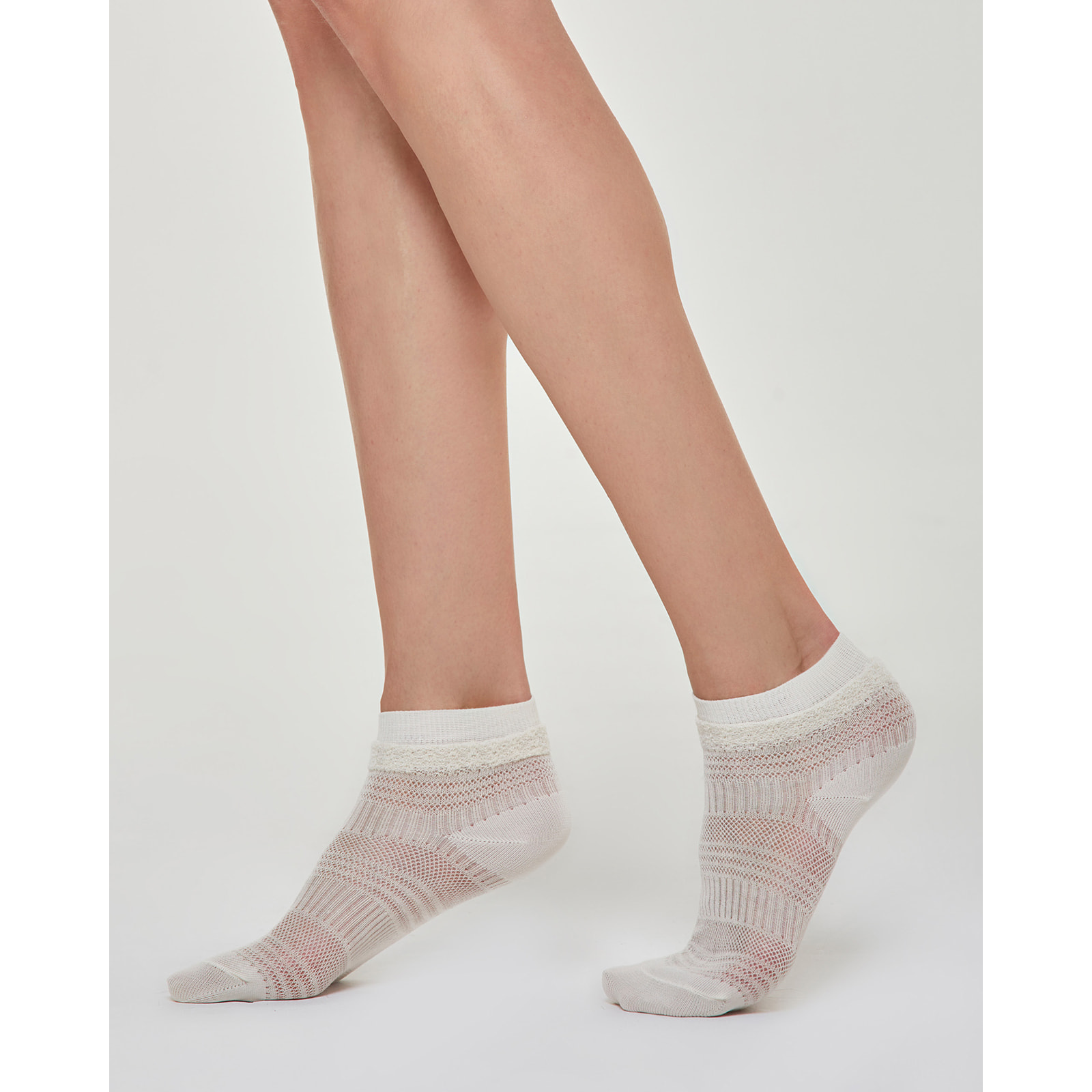 CALZINO COTONE BARBARA CON LAVORAZIONE TRAFORATA