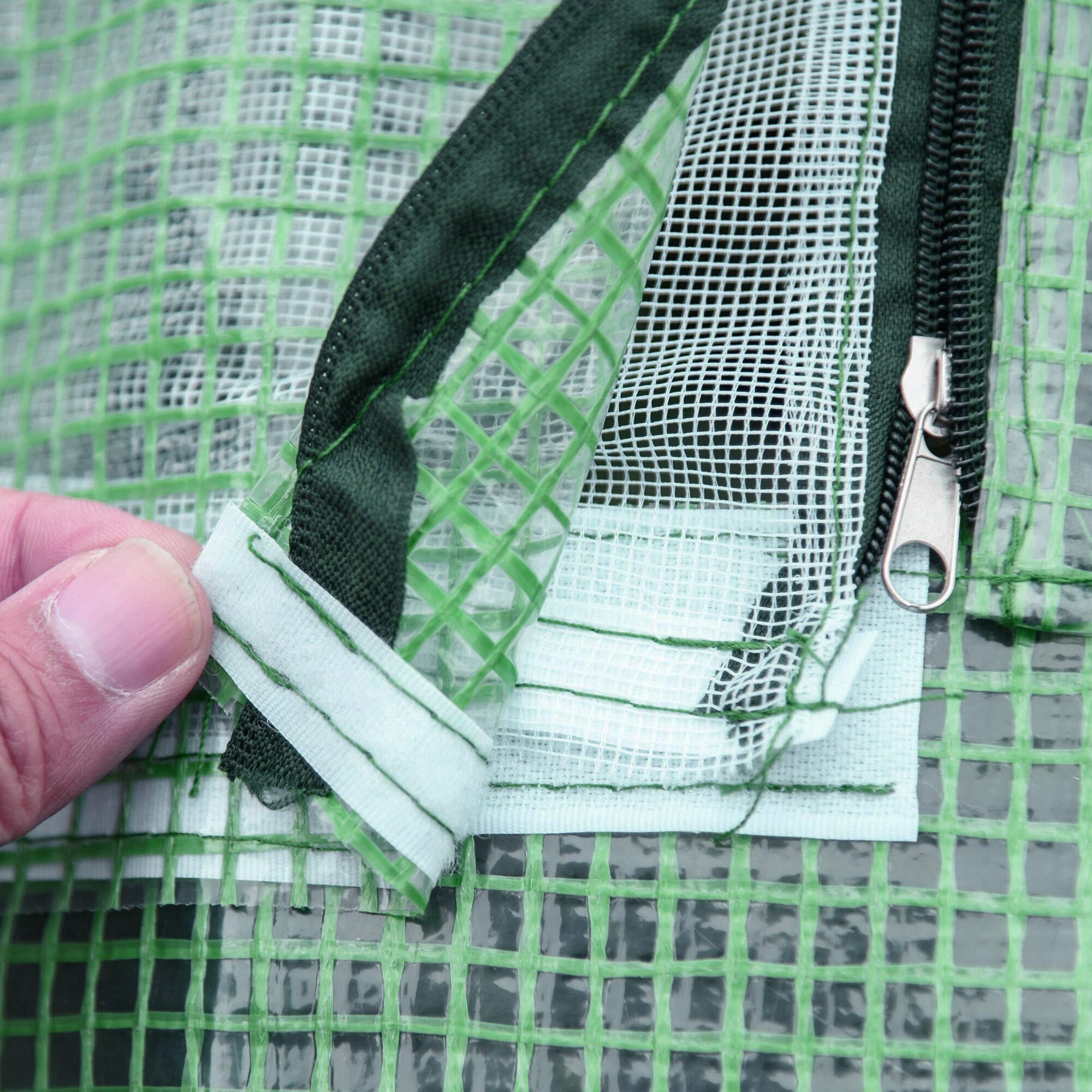 Invernadero de Exterior, 180x140x80 cm, Invernadero Pequeño con 4 Ventanas Enrollables de Malla, Marco de Acero y Cubierta PE 140g/ãŽ¡ Anti-UV para Jardin, Cultivos, Plantas, Verde