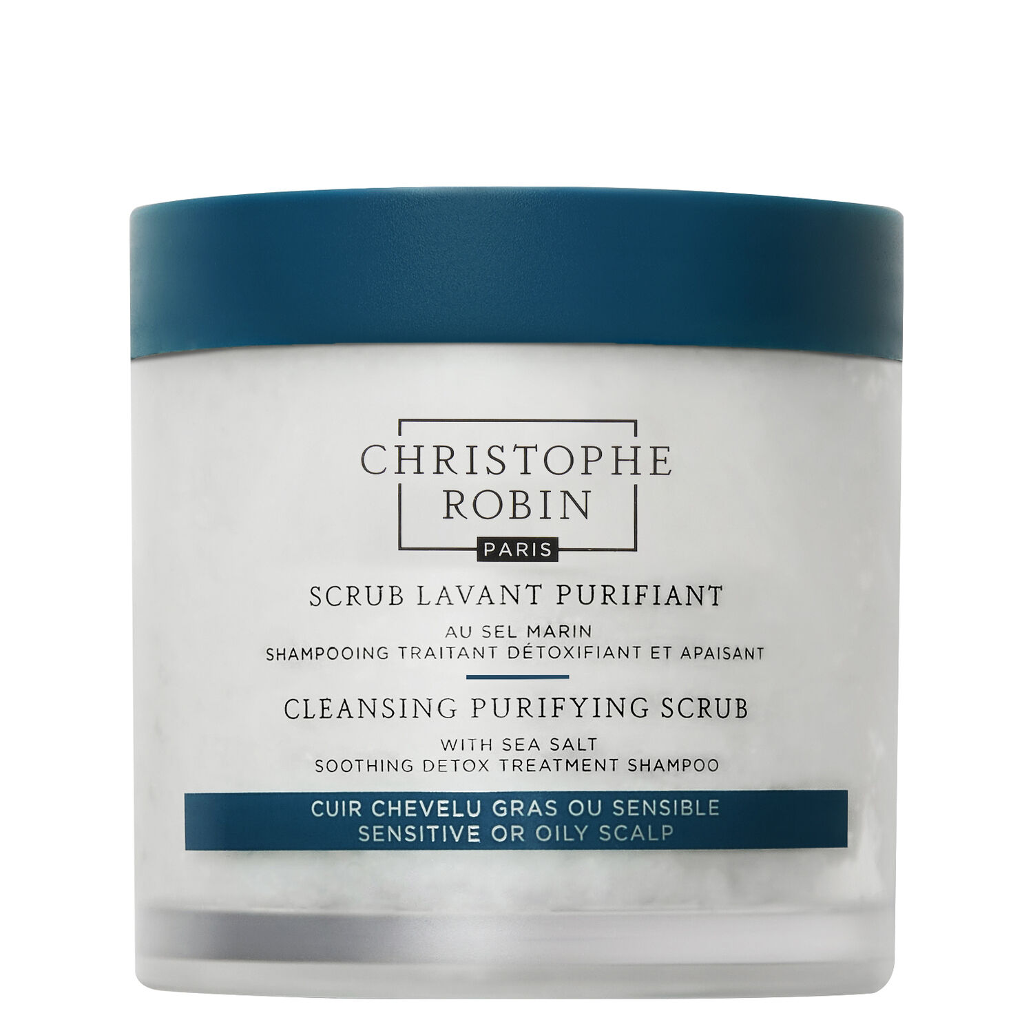 Scrub Lavant Purifiant - Shampooing Traitant Détoxifiant et Apaisant au Sel Marin