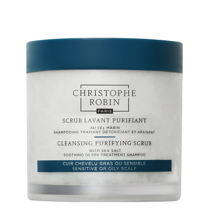 Scrub Lavant Purifiant - Shampooing Traitant Détoxifiant et Apaisant au Sel Marin