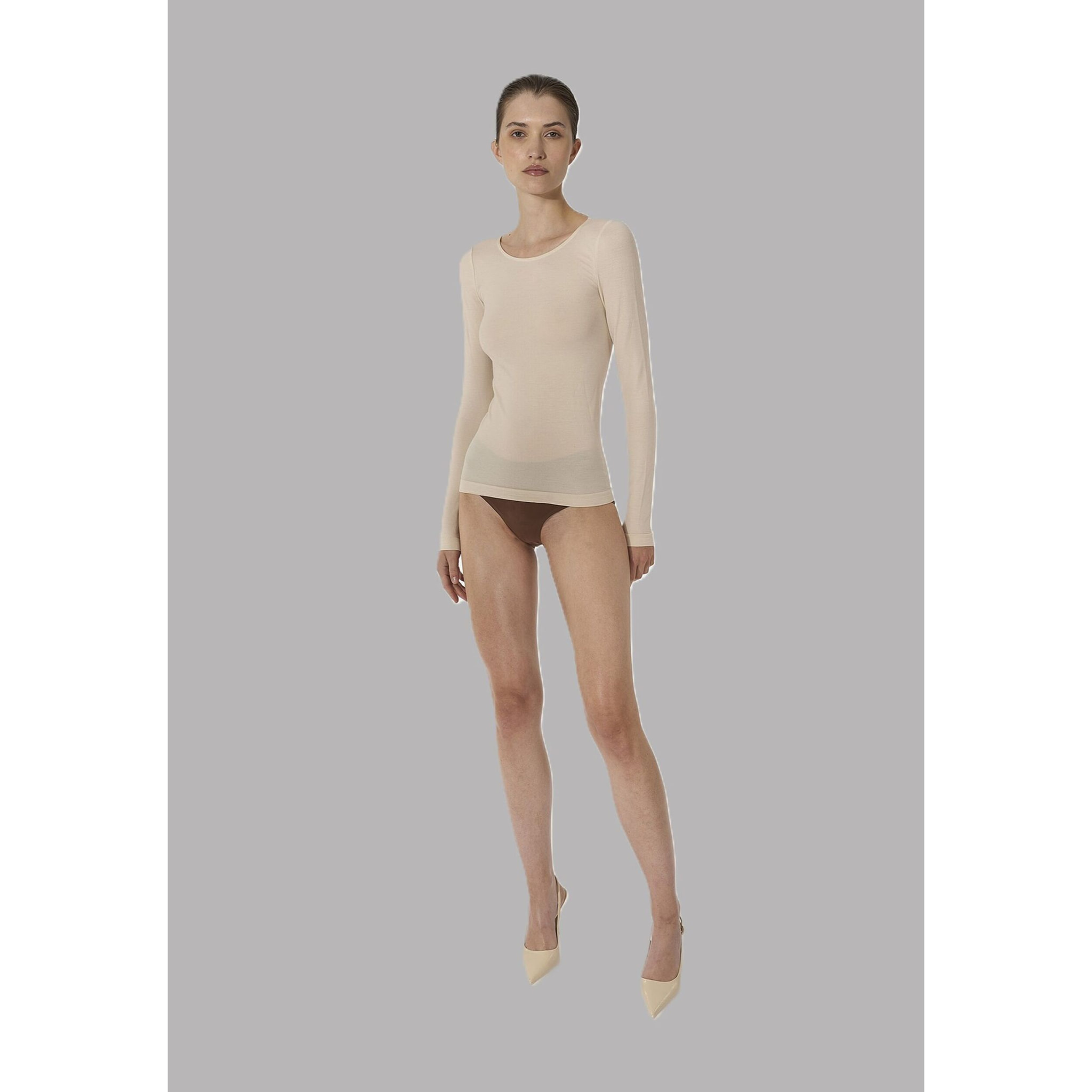 Top Pure Wool Top Long Sleeves