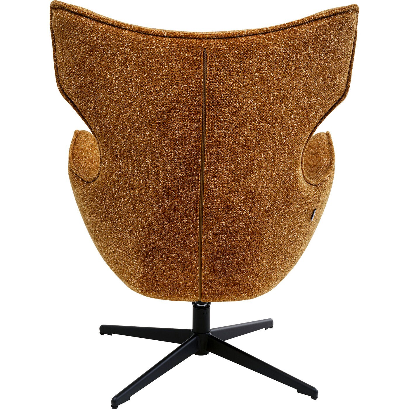 Fauteuil pivotant et repose-pieds Jules marron Kare Design