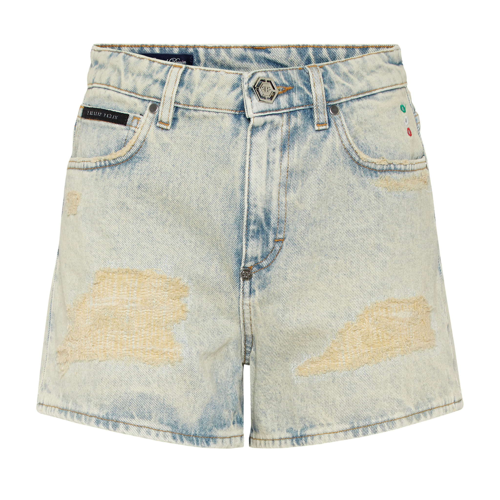 PHILIPP PLEIN Pantalones cortos vaqueros