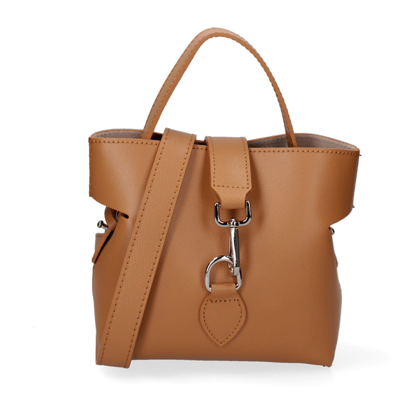 Borsa a mano da donna In Vera pelle Made in Italy 18x17x9 cm