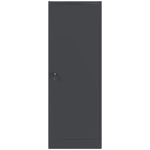 Armadio Portafucili 10 Posti Armadietto Armi Fuciliera In Lamiera Di Acciaio Con Cassetto Tesoretto Con Serratura Doppia Chiave 148x53.5x32 Cm Grigio