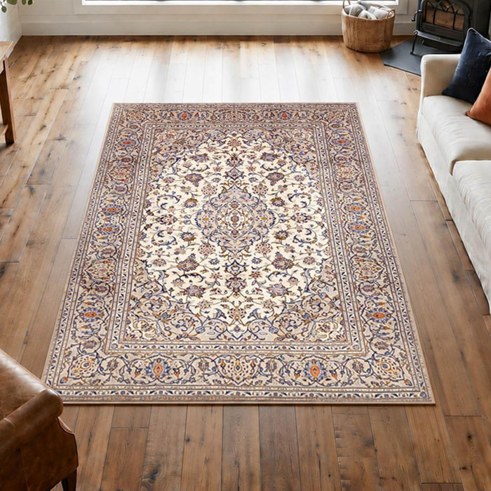 Tapis d'orient, motif oriental, noué main en laine, ADILUS