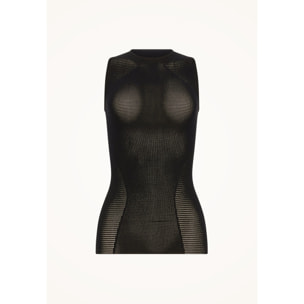 Top senza maniche Grid Net Top Sleeveless