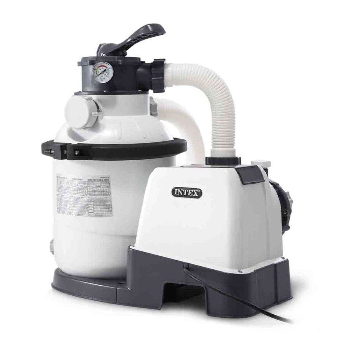 Intex Pompa Filtro a Sabbia Krystal Clear, Flusso Acqua 5700 L/h