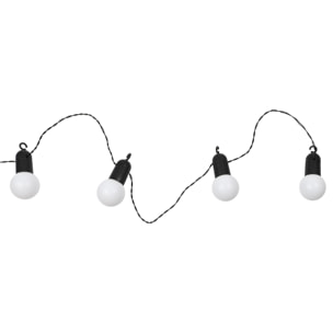 Guirlande Solaire Ampoules Blanches 20 Leds M6