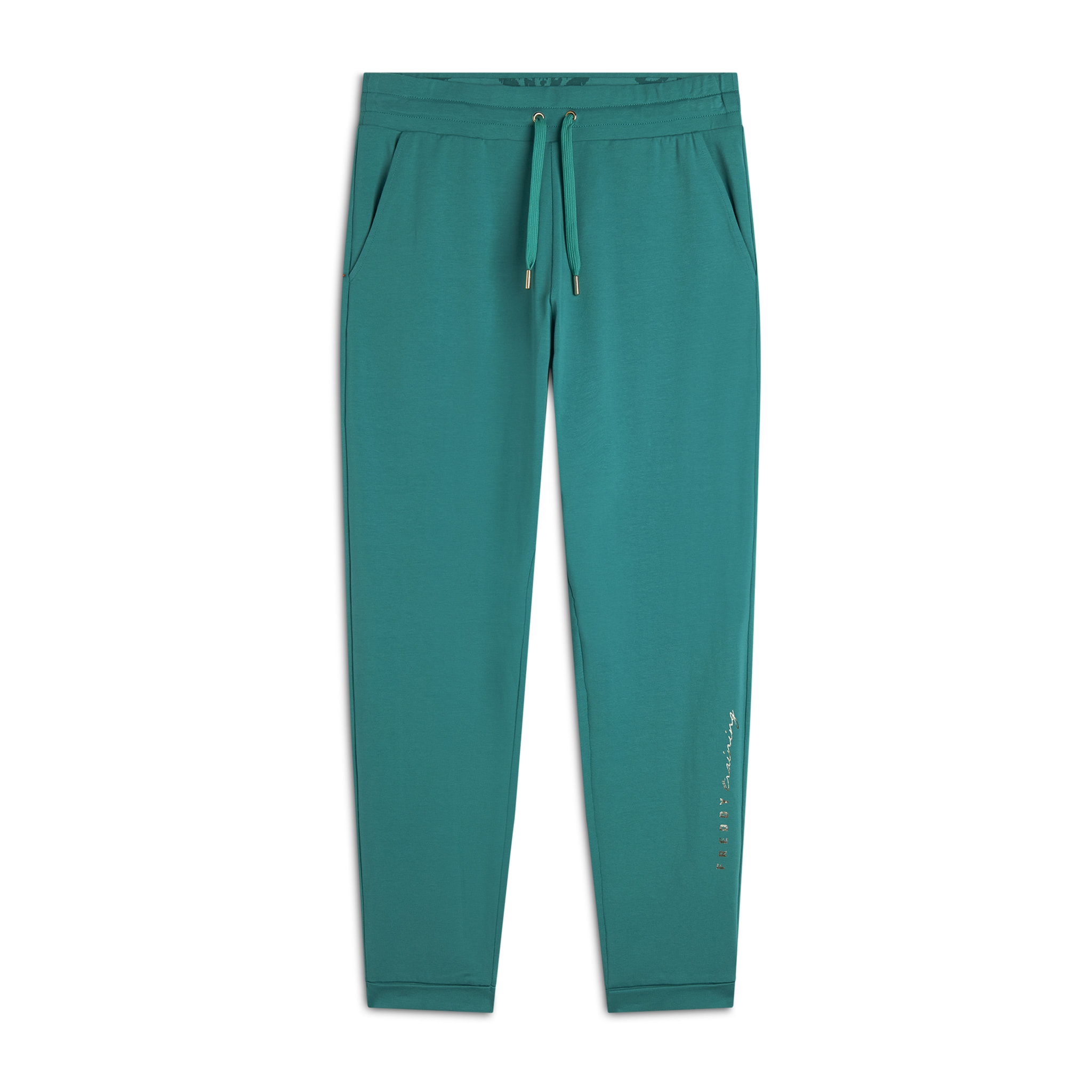 Pantaloni sportivi lunghezza 7/8 con risvolto