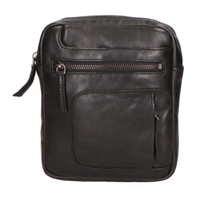 Borsa a tracolla unisex In Vera pelle Made in India 17x19x4 cm