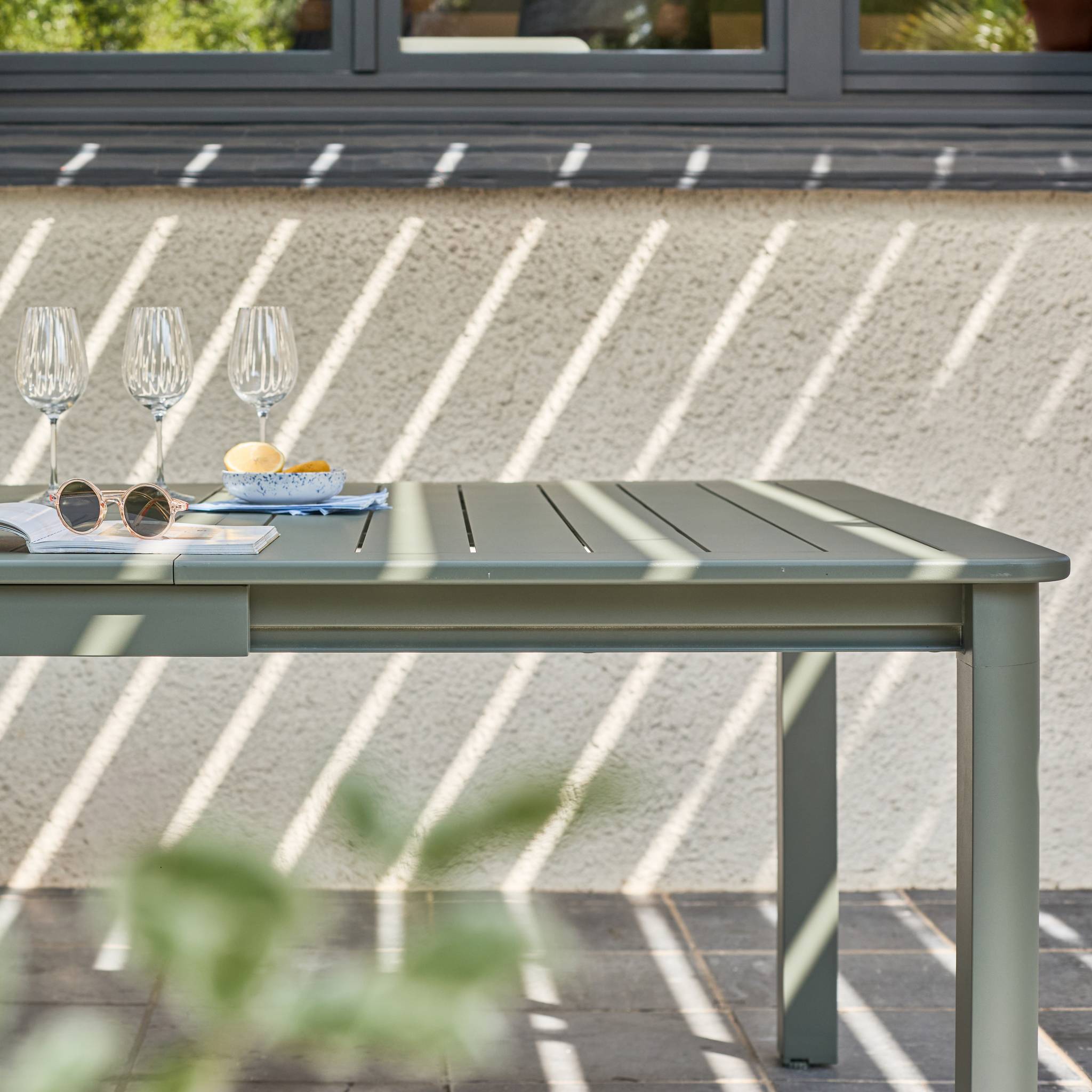 Table de jardin extensible aluminium 12 places KARO