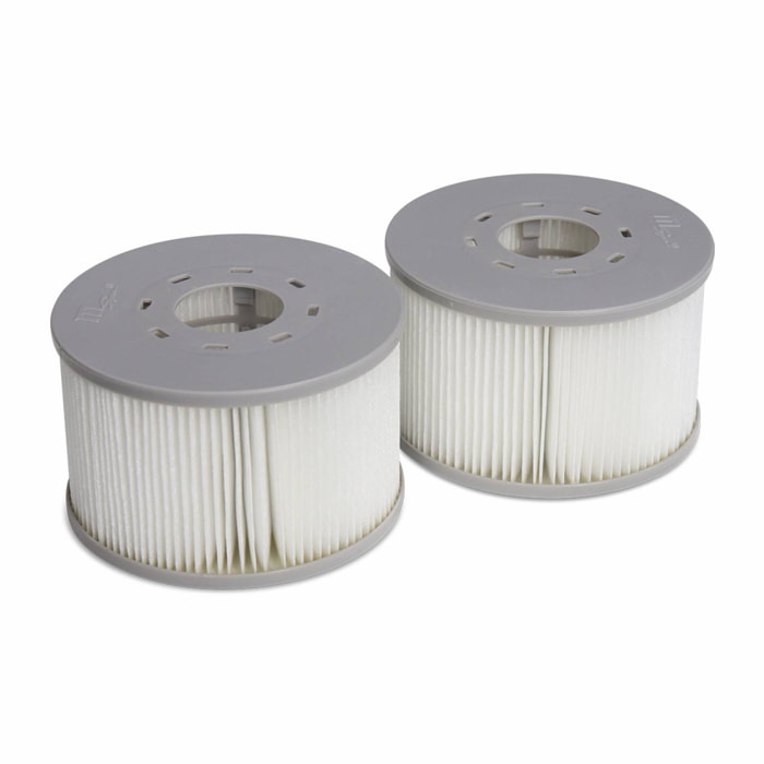 Lot de 2 cartouches filtrantes pour spas MSPA 10.6 cm - compatible avec SPA 2020 -  2 Cartouches filtrantes de remplacement pour spa gonflable mspa
