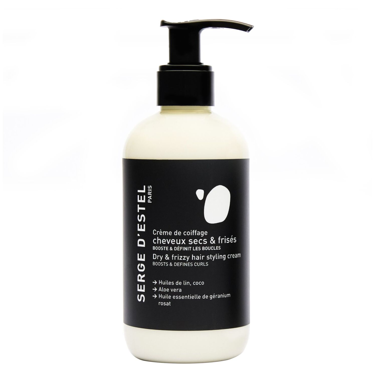 Cheveux Secs et Frisés - Crème de Coiffage Sans Rinçage pour Cheveux Secs et Frisés