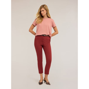 Motivi - Camiseta con inserción plisada en la parte trasera - Rosa