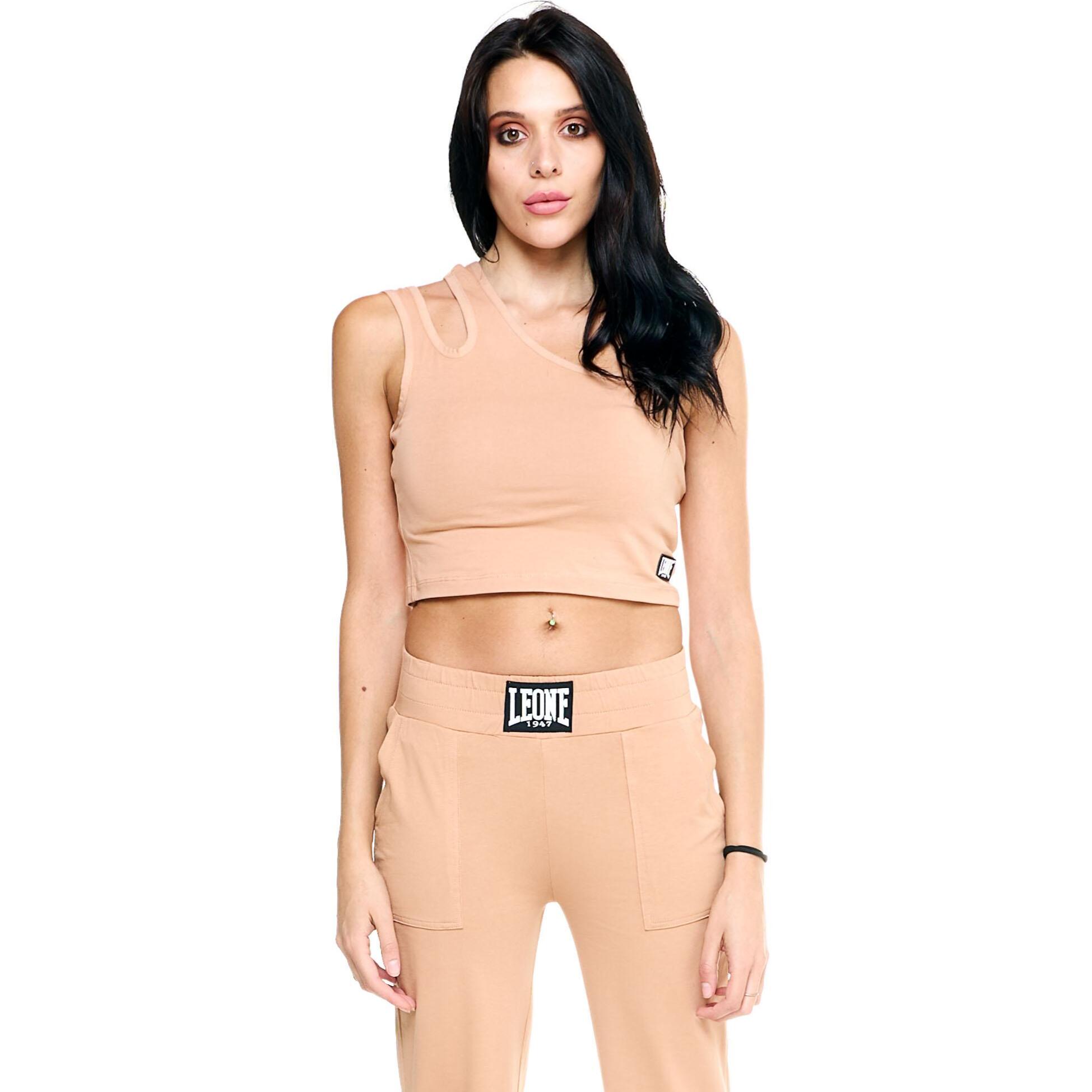 Top de mujer con un solo hombro Earth Tones