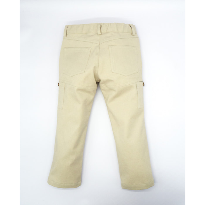 PANTALÓN CARGO SARGA BEIGE
