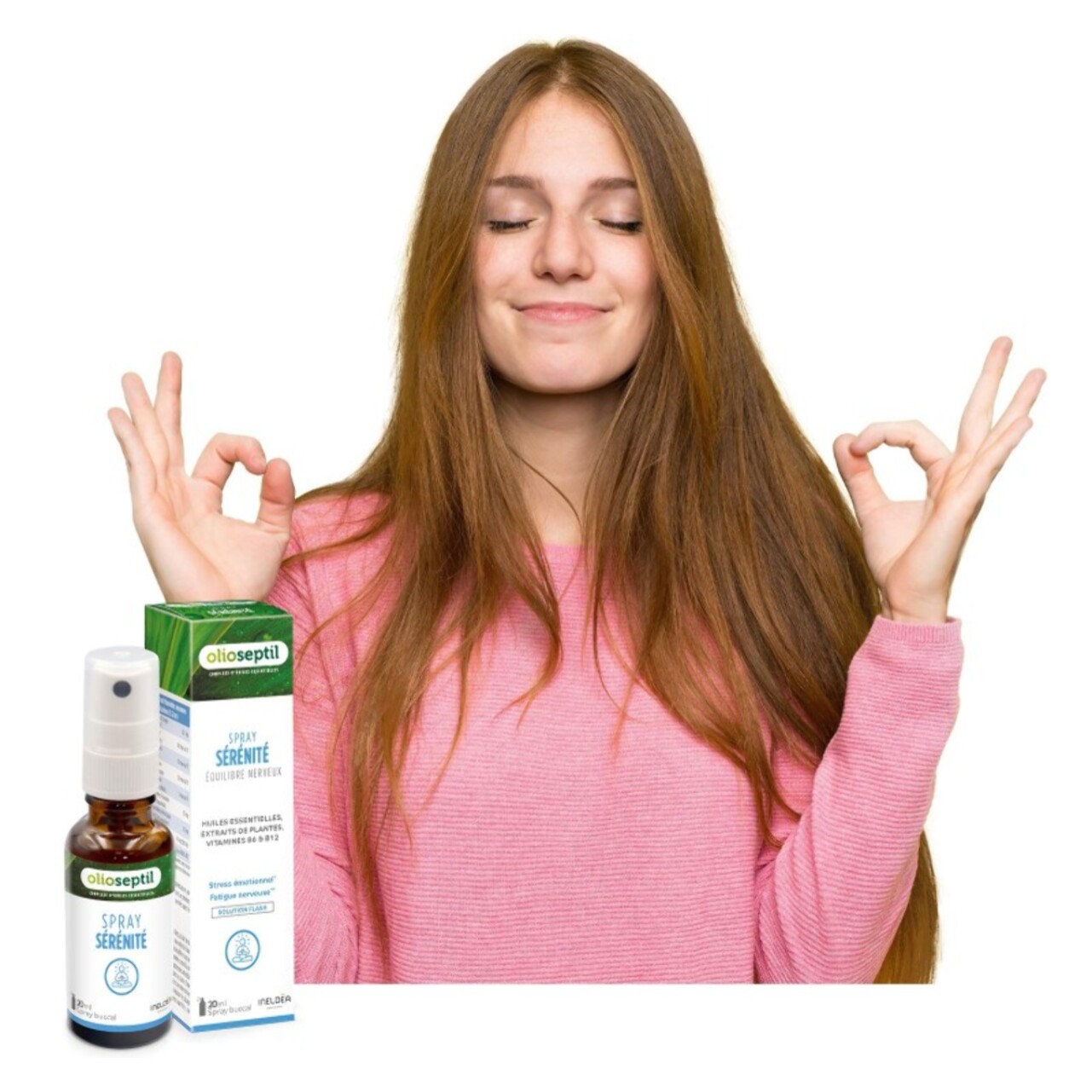 OLIOSEPTIL - Spray Sérénité - Complément alimentaire - Extraits de plantes, Huiles Essentielles & Vitamines - Aide l?organisme à s'adapter à la fatigue nerveuse, stress émotionnel - Spray buccal 20ml