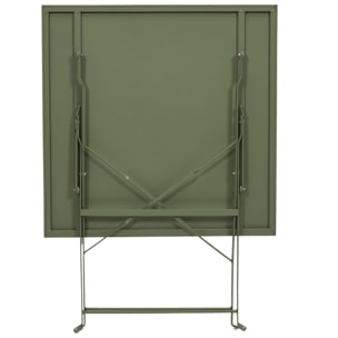 TABLE REPAS PLIANTE PALERME KAKI 70X70X71CM