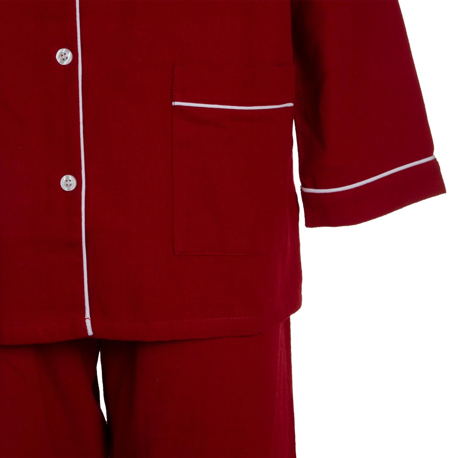 PIGIAMA DONNA in flanella bordeaux