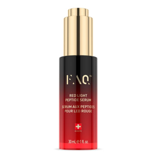 FAQ™ Red Serum Light Peptide - Sérum aux Peptides pour LEDs rouges 30ml - Jonquille de mer, Acide Hyaluronique, Thé Vert et Cica