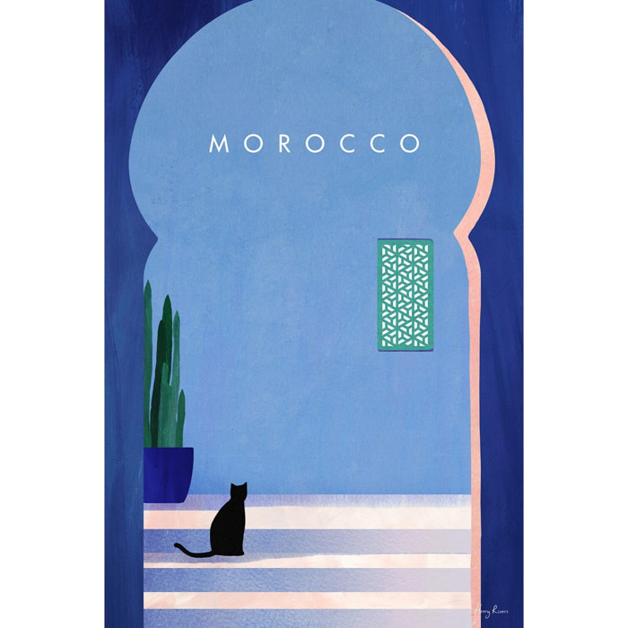 Tableau ville maroc  Toile imprimée