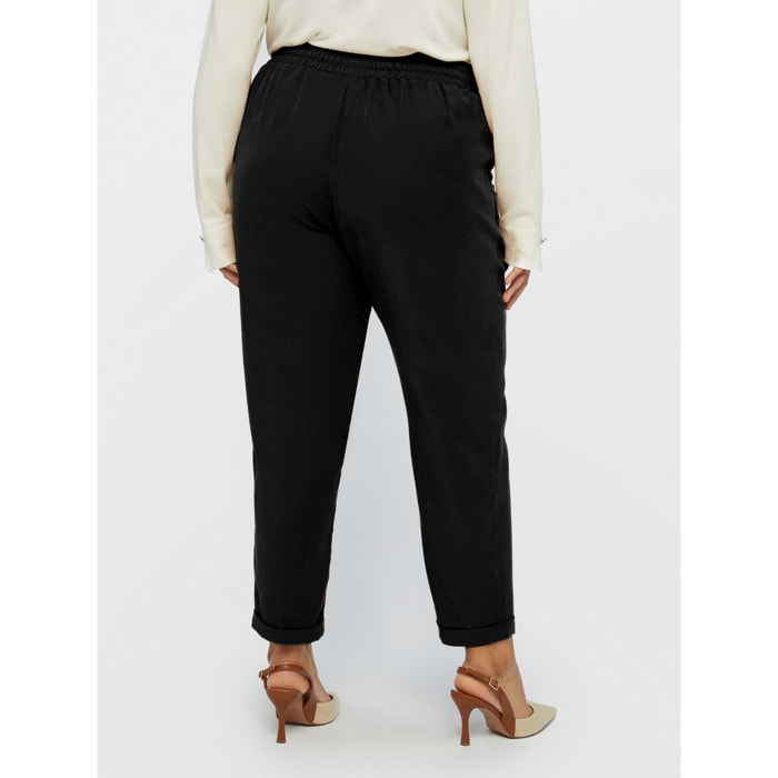 Fiorella Rubino - Pantalón jogger con bolsillos americanos - Negro