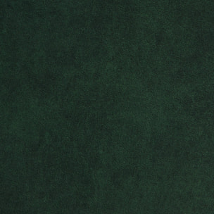 Fauteuil chauffeuse en velours style contemporain 2 places vert