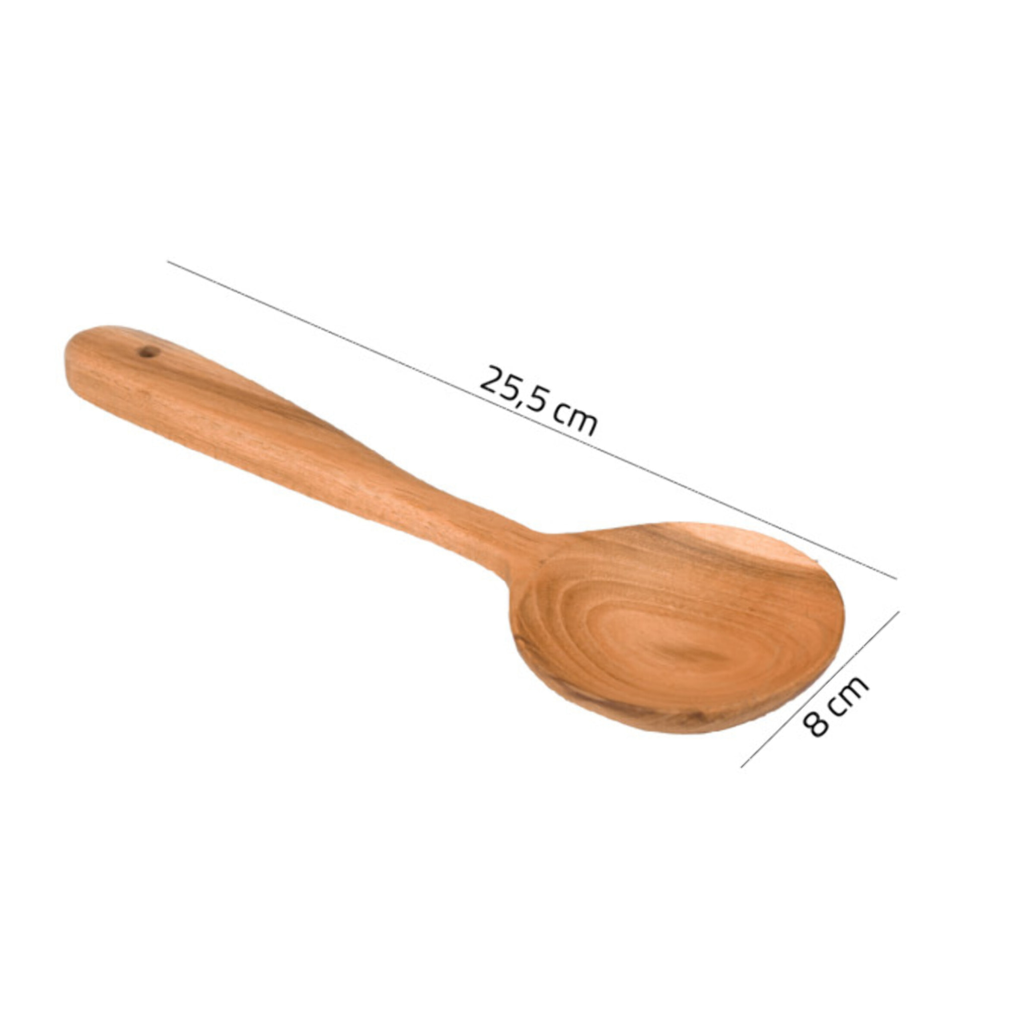 Cuillère couvert à salade de cuisine 25 cm en bois de teck - TOKYO