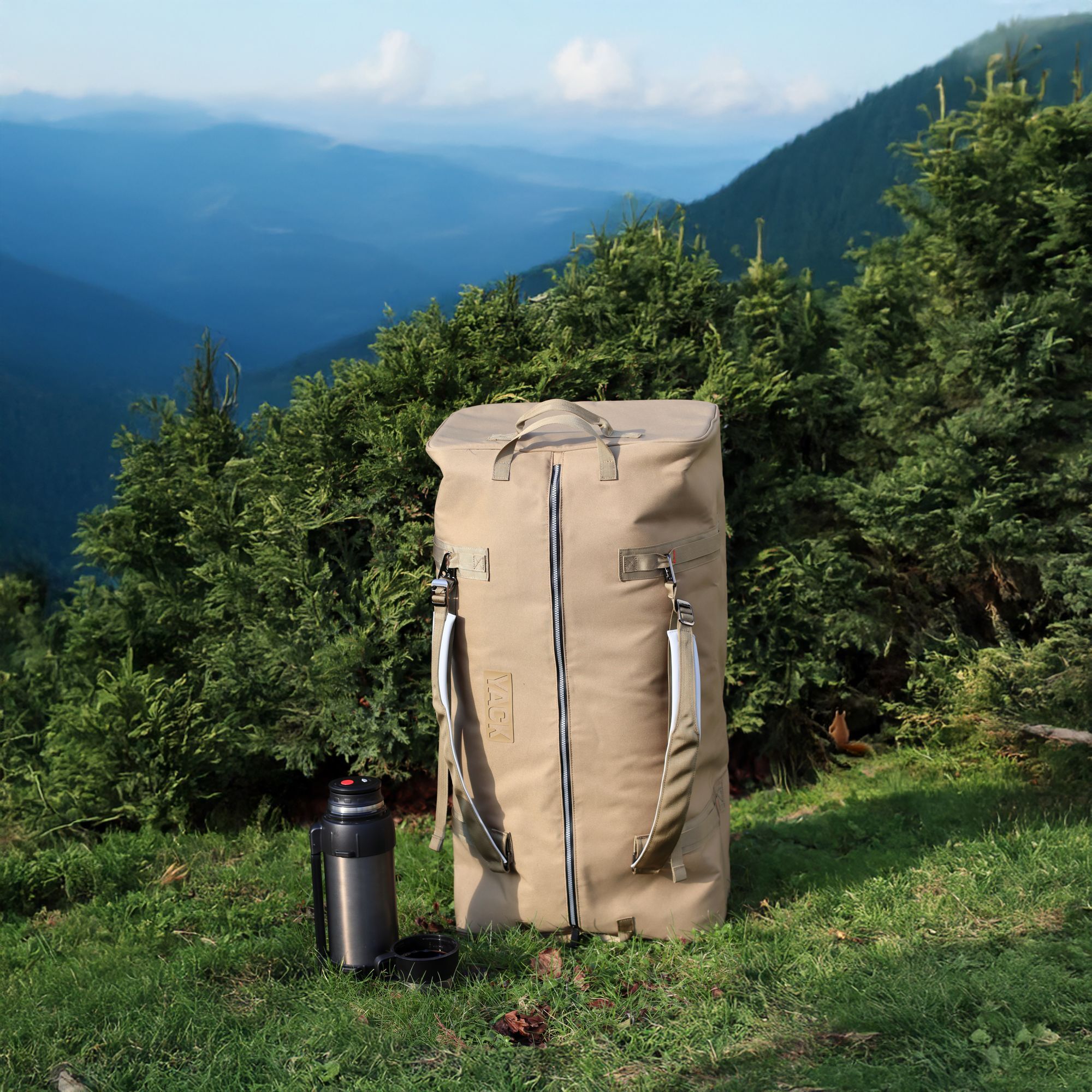 Sac de voyage en tissu beige