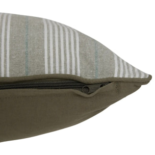 Coussin Groove 58x38cm rayé vert