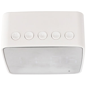 REVEIL MIROIR ENCEINTE SANS FIL 3W