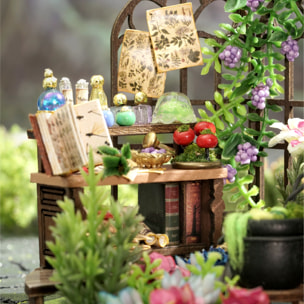 Colección Botellas de Ensueño, Jardín Mágico. Maqueta 3D realista con gran detalle y luces led.