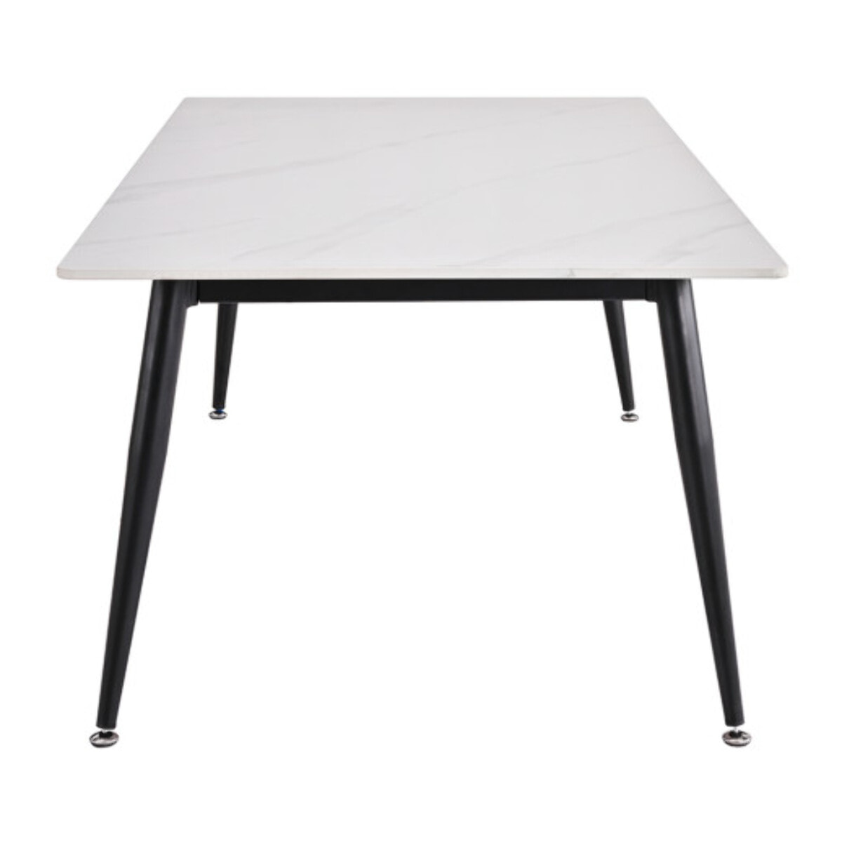 Table basse 140 x 70 cm plateau céramique effet marbre - STONE 2