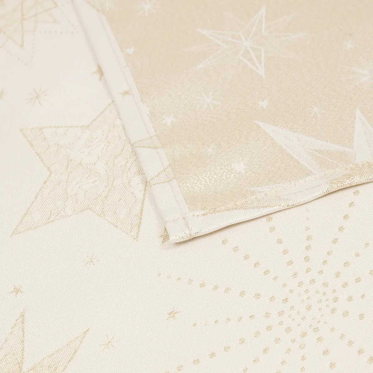 Nappe jacquard étoiles 140x240cm