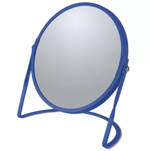 Miroir grossissant sur pied Acier AKIRA Bleu roi Spirella