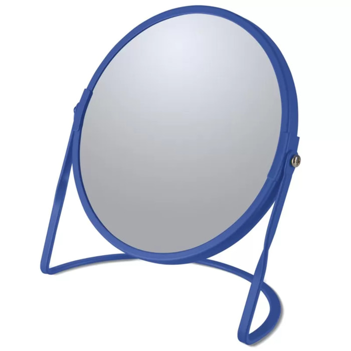 Miroir grossissant sur pied Acier AKIRA Bleu roi Spirella