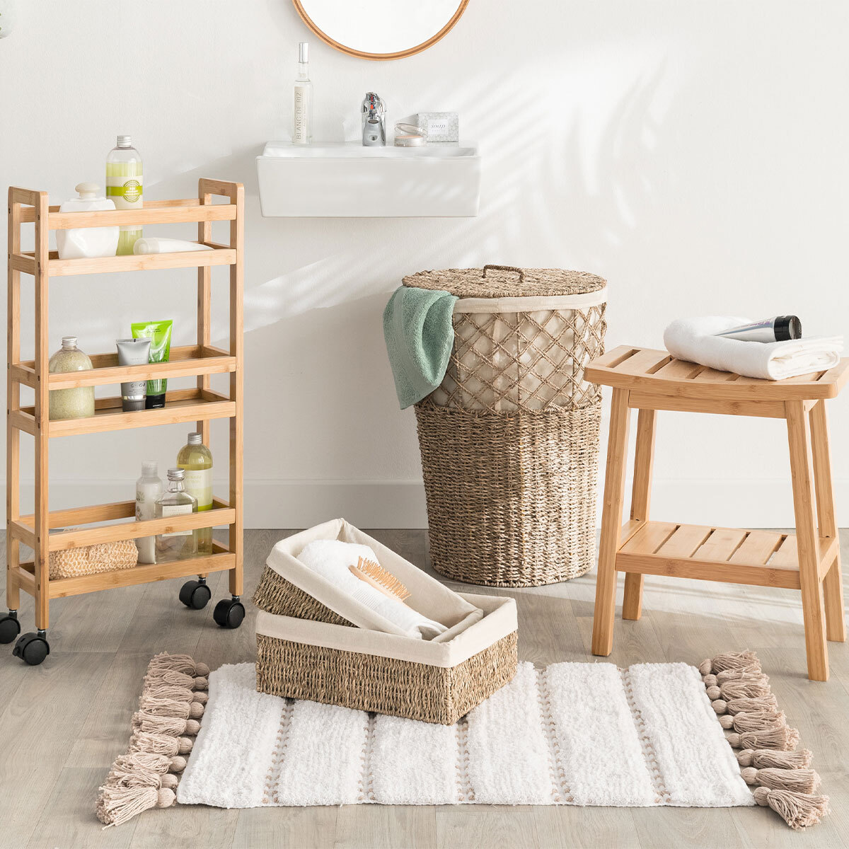 Tabouret banc bambou Green Harmony
