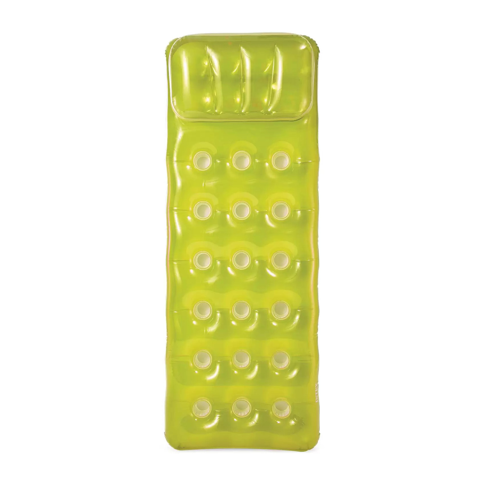 Intex Materassino 18 Buchi con Cuscino, Colori Assortiti, 188 x 71 cm