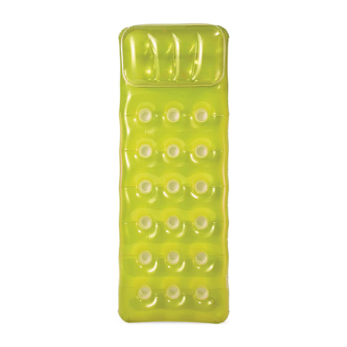 Intex Materassino 18 Buchi con Cuscino, Colori Assortiti, 188 x 71 cm