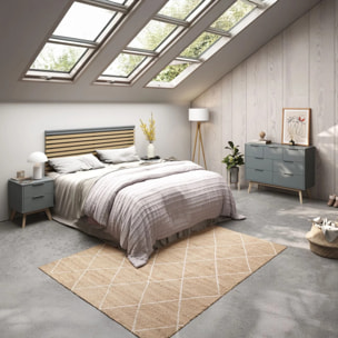 Cabecero Misty Verde Salvia - Oak Soft