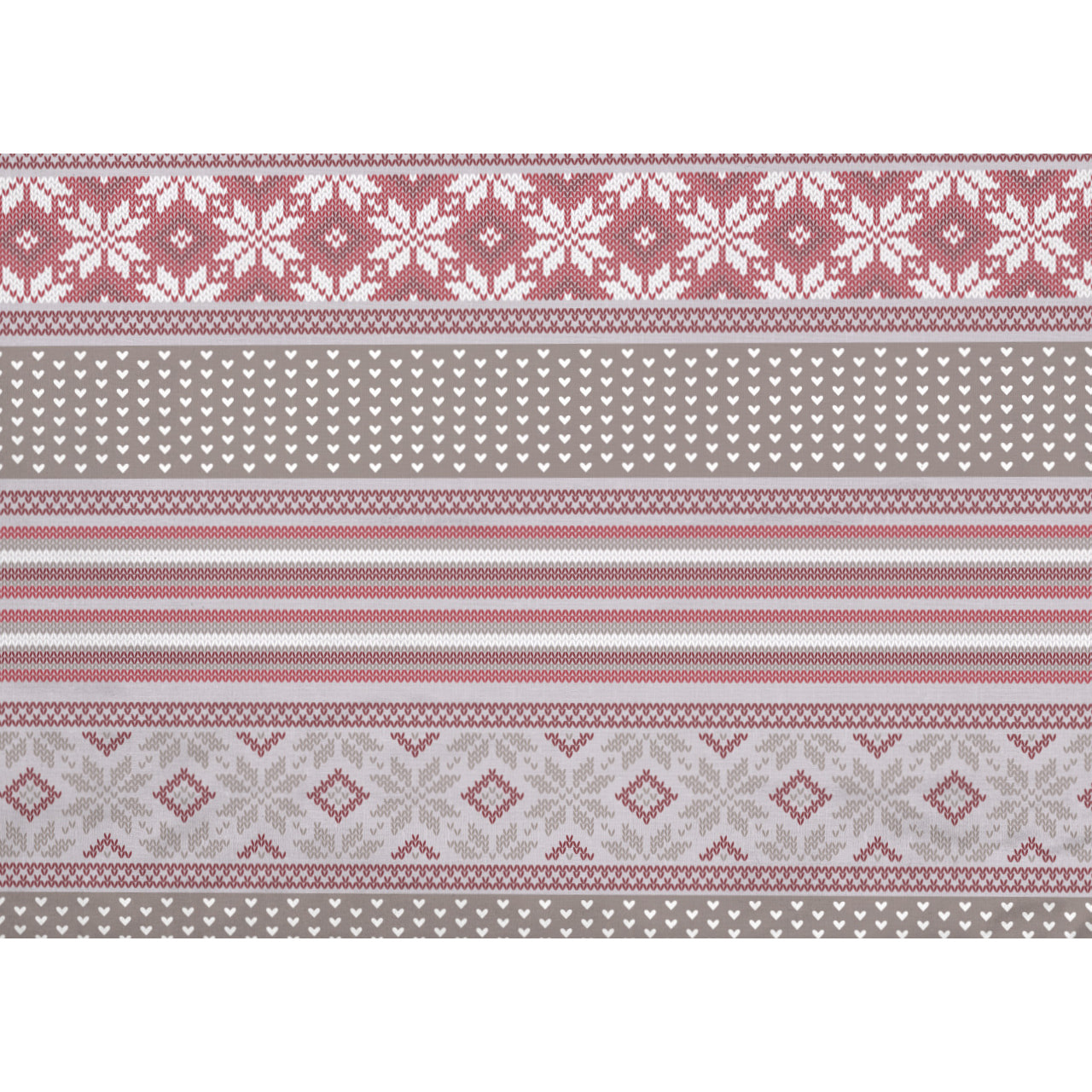 Parure Copripiumino in 100% Cotone Made In Italy Norvegia Rosso